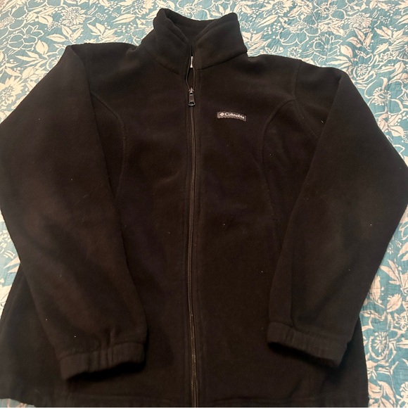 Women’s black Columbia jacket, fleece size medium - Picture 1 of 3